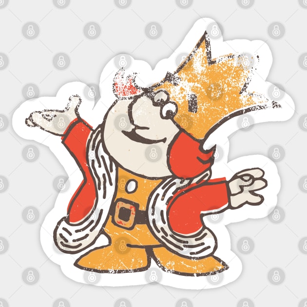 The King of All Burgers Sticker by EverGreene